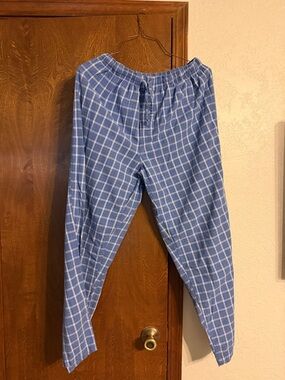 Disney Blue Plaid Men’s Jogger Lounge Pants